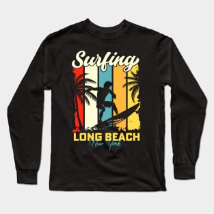 Surfing | Long Beach, New York Long Sleeve T-Shirt